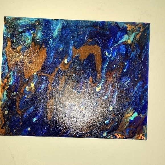 8 x 10 Multi Color Canvas Art Painting - Picture 4 of 4